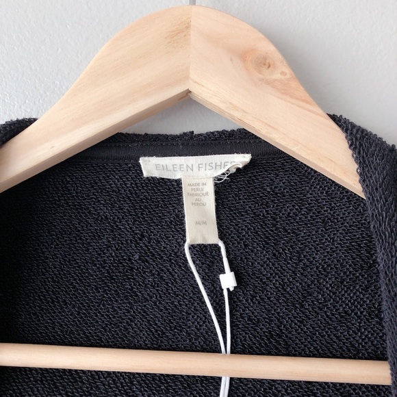 Eileen Fischer Sweater NWT black sweater cardigan women's duster cardi - Picture 10 of 11
